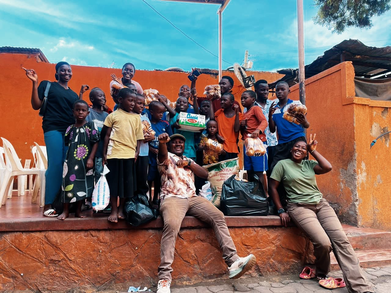 Kairovia mercy outreach — celebrating with children